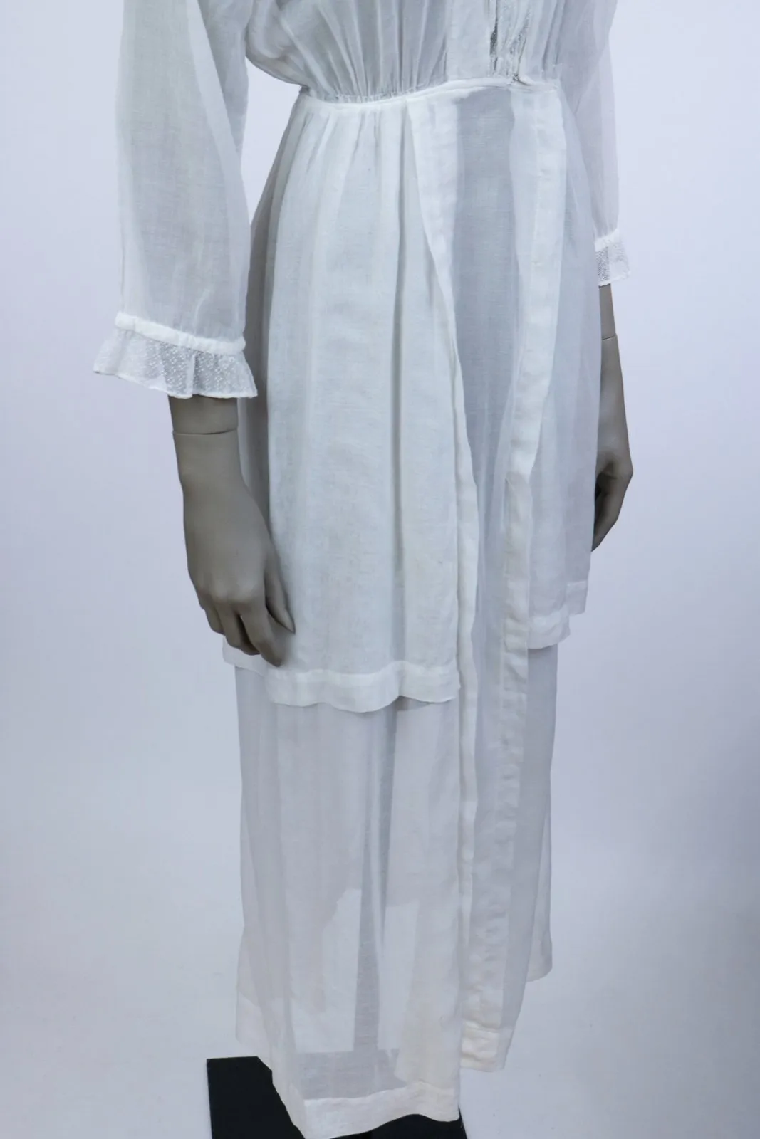 1910s Edwardian Net Lace Lawn Dress