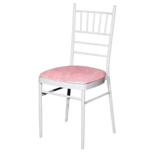 5 pcs/pk Velvet Spandex Chiavari Seat Pad Cover - Dusty Rose/Mauve