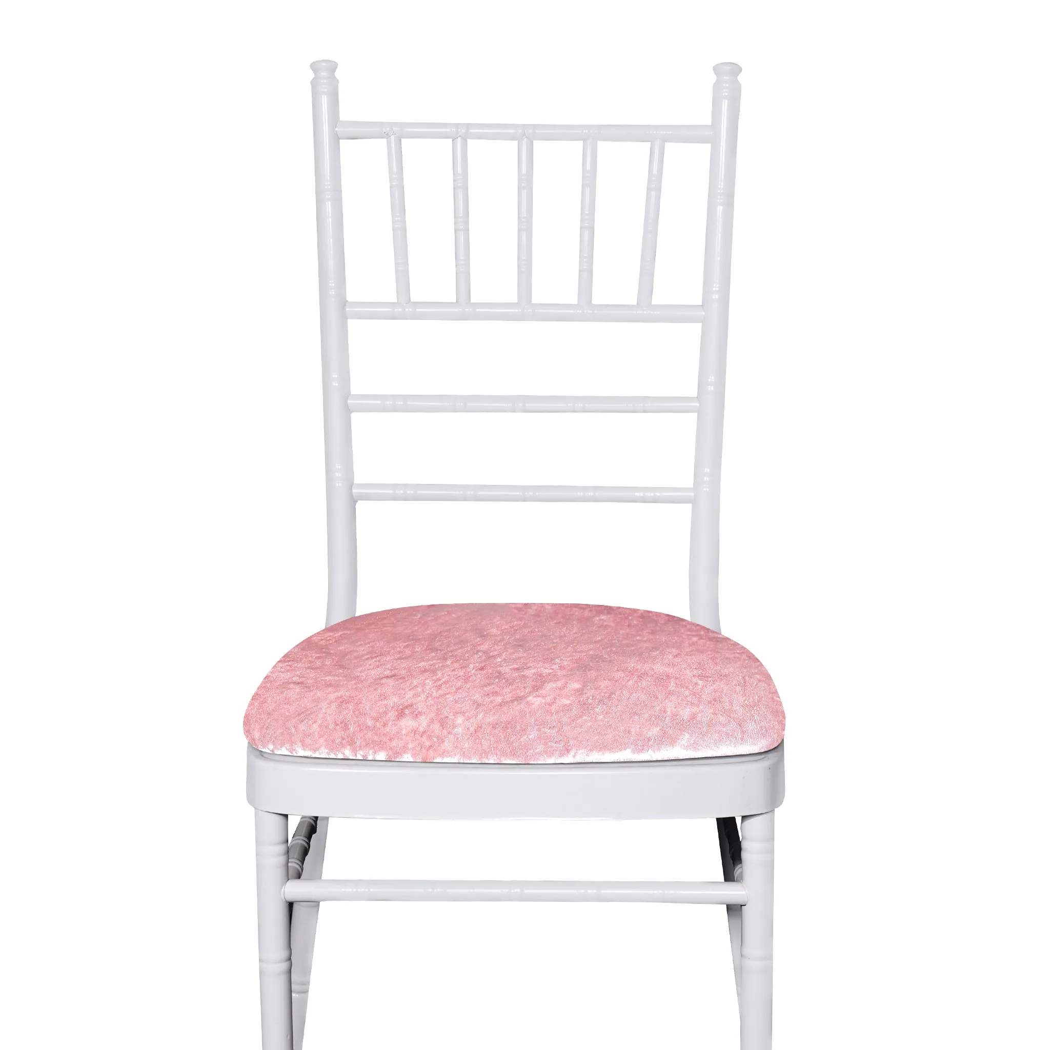 5 pcs/pk Velvet Spandex Chiavari Seat Pad Cover - Dusty Rose/Mauve