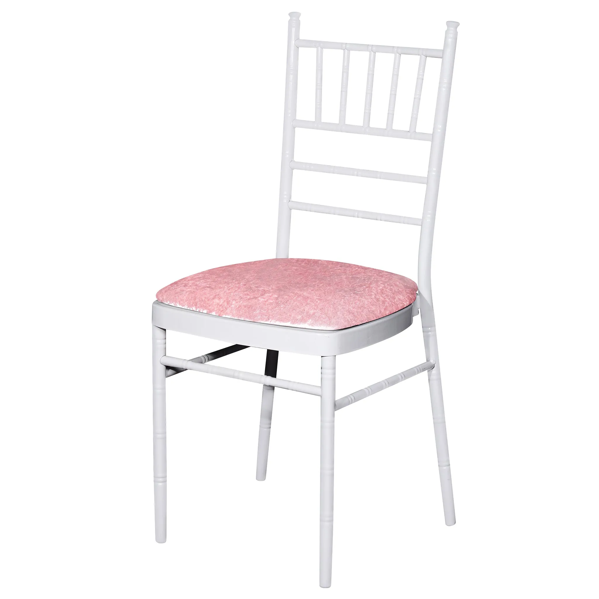 5 pcs/pk Velvet Spandex Chiavari Seat Pad Cover - Dusty Rose/Mauve