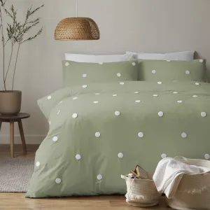 Appletree Boutique Dot Garden Duvet Cover Set - Sage