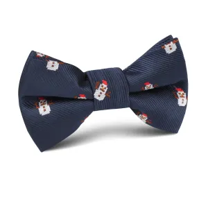 Argentinian Christmas Snowman Kids Bow Tie
