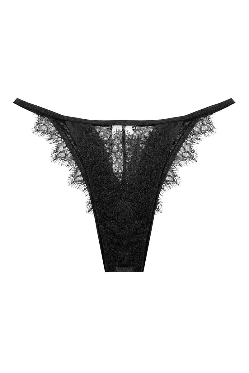 BLACK GEMMA BRA AND CLARA BLACK BRAZILIAN BRIEF