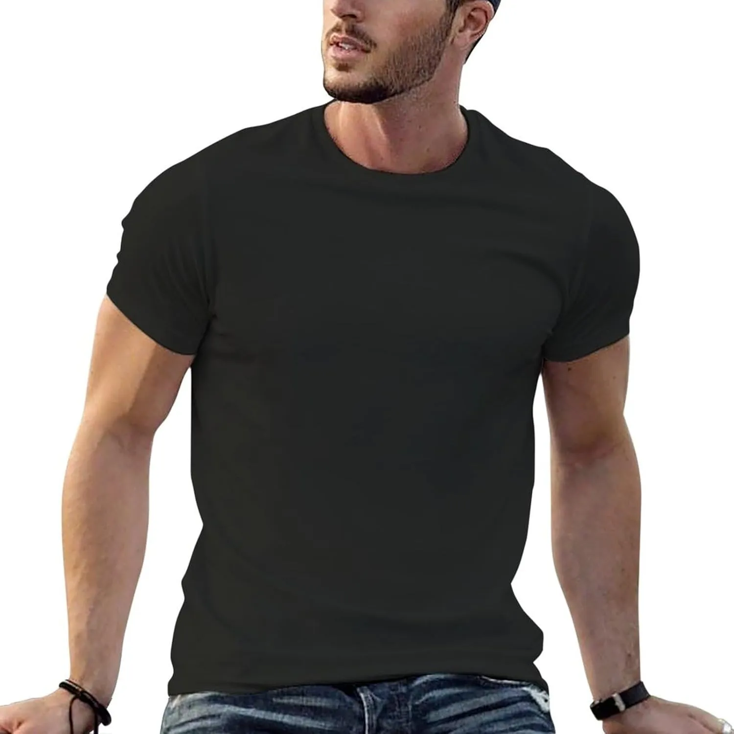 Custom Shirts Add Your Image Text Photo T-Shirt Double-Sided Printing for Gifts