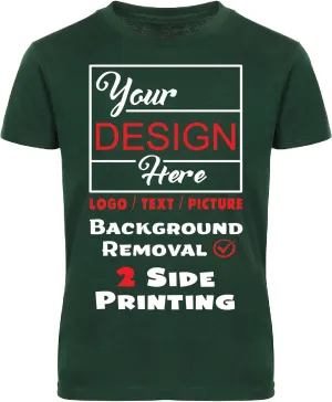 Custom Youth T-Shirts for Boys and Girls | Personalized Image and Text for Kids | Digital Printing