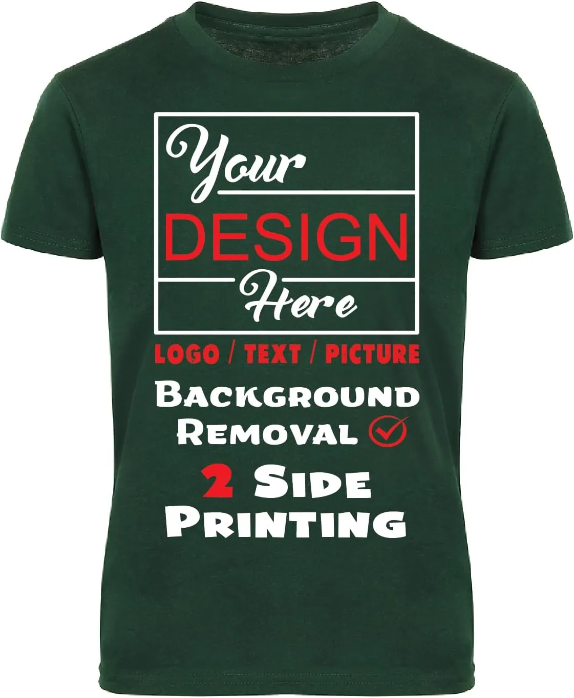 Custom Youth T-Shirts for Boys and Girls | Personalized Image and Text for Kids | Digital Printing