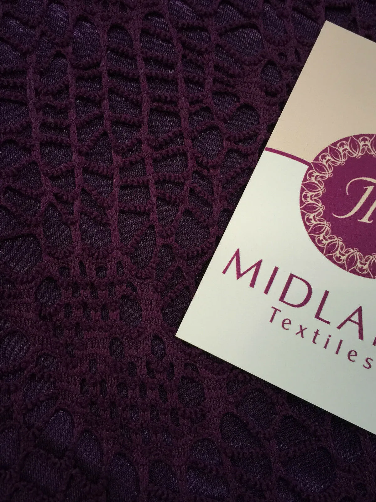 Exquisite Floral Satin Backed Bonded Lace Net - 58" Wide - 1 Way Stretch M10