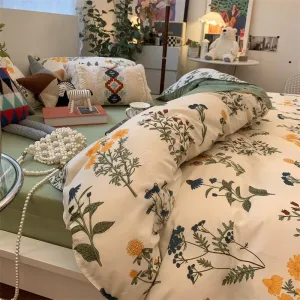 Foggy Gray Quilt Cover Set - Soft Polyester, Multiple Sizes, Dorm &amp; Home Bedding