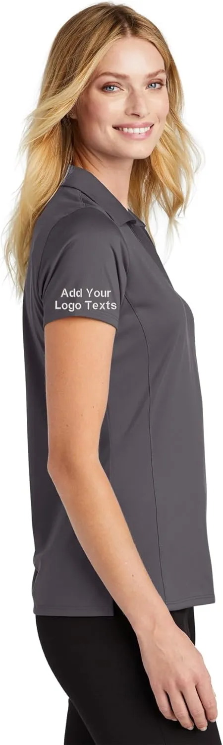 INK STITCH Women Lk398 Custom Embroidery Add Logo Texts Staff Performance Polo Shirts