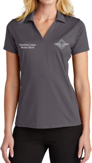 INK STITCH Women Lk398 Custom Embroidery Add Logo Texts Staff Performance Polo Shirts