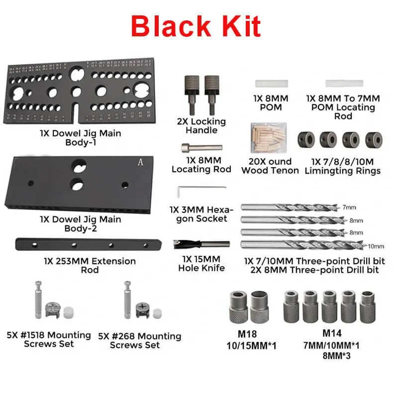 Levoite™ Precision Doweling Jig and Multi-Row Drill Guide