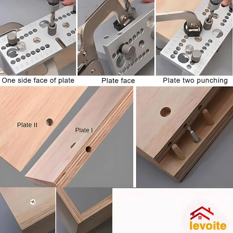 Levoite™ Precision Doweling Jig and Multi-Row Drill Guide