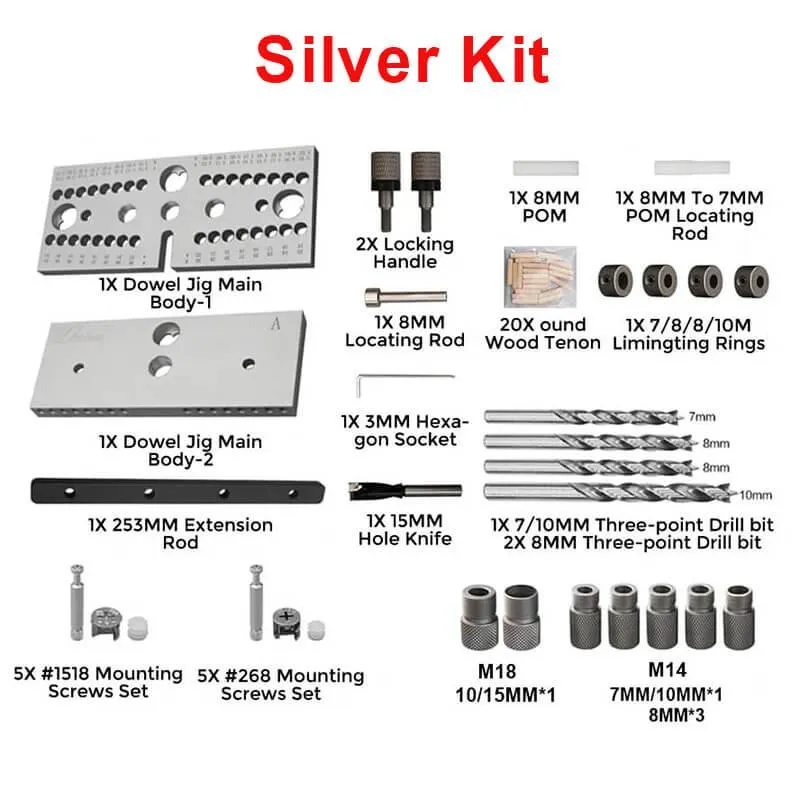 Levoite™ Precision Doweling Jig and Multi-Row Drill Guide