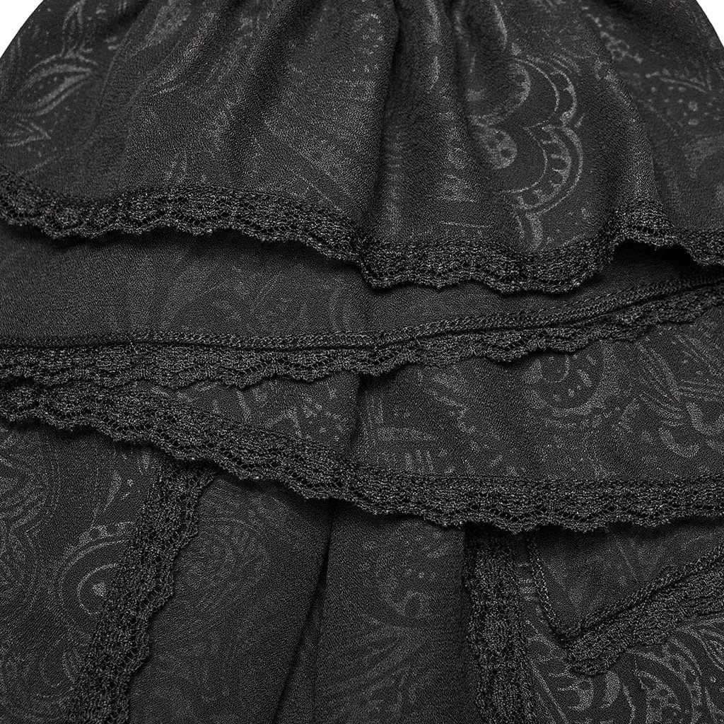 Men's Gothic Irregular Multilayer Pleated Necktie