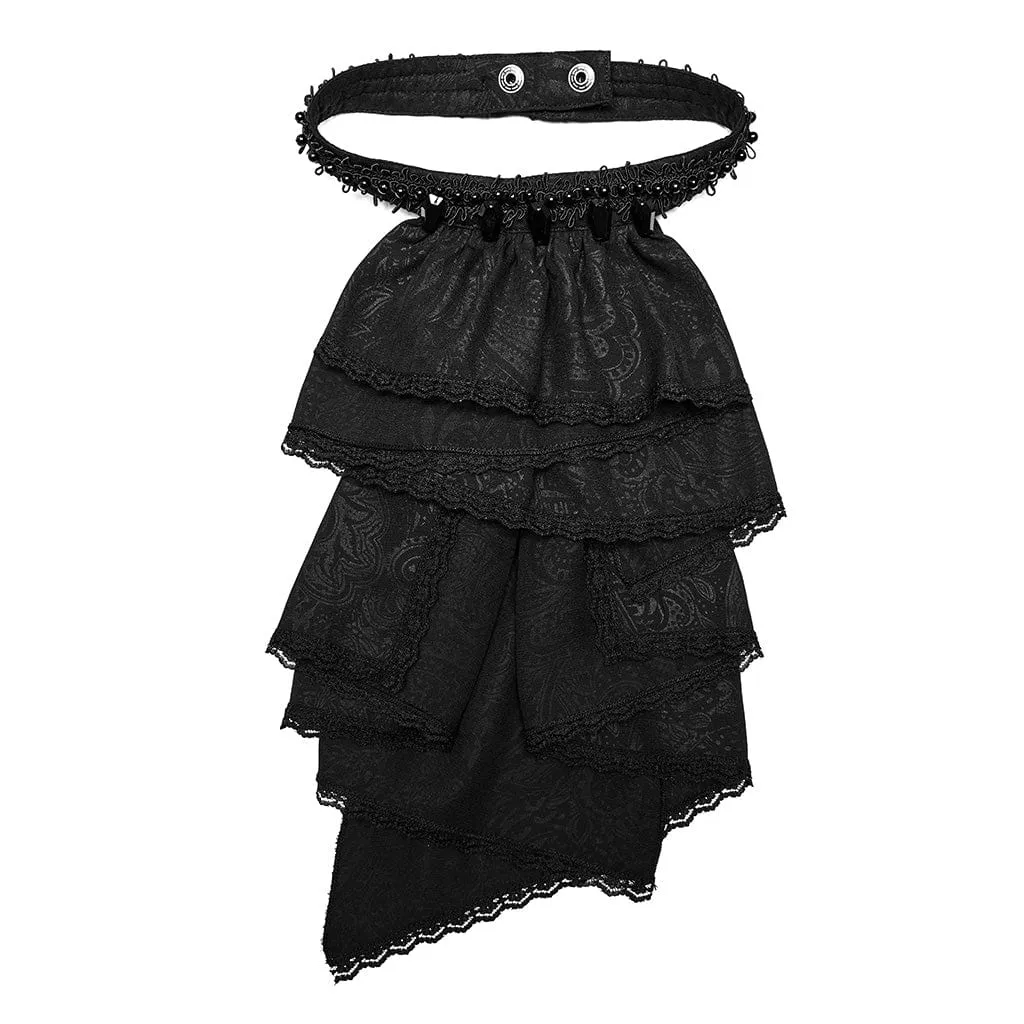 Men's Gothic Irregular Multilayer Pleated Necktie