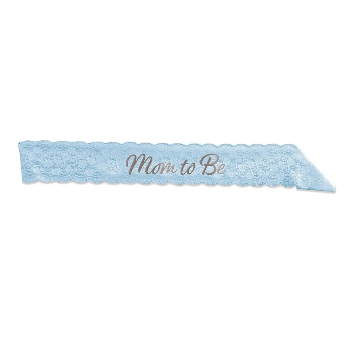 Mom To Be Lace Sash (Blue)