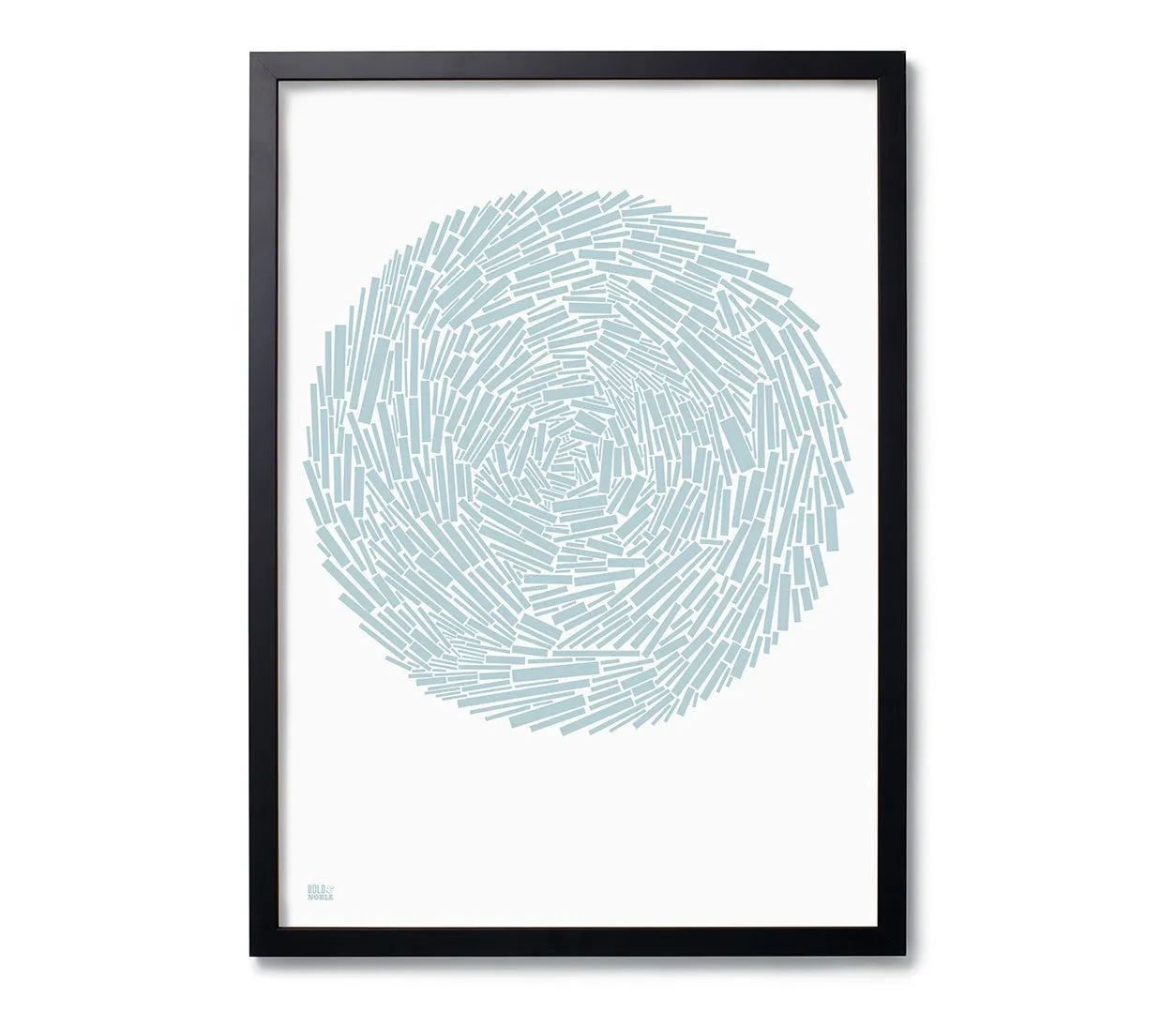 'Nest' Abstract Art Print in Duck Egg Blue