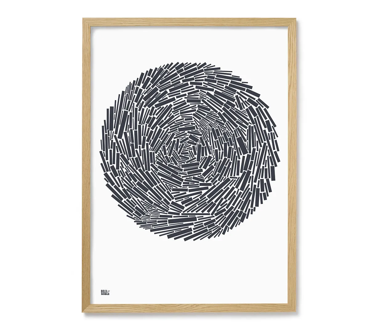 'Nest' Abstract Art Print in Sheer Slate