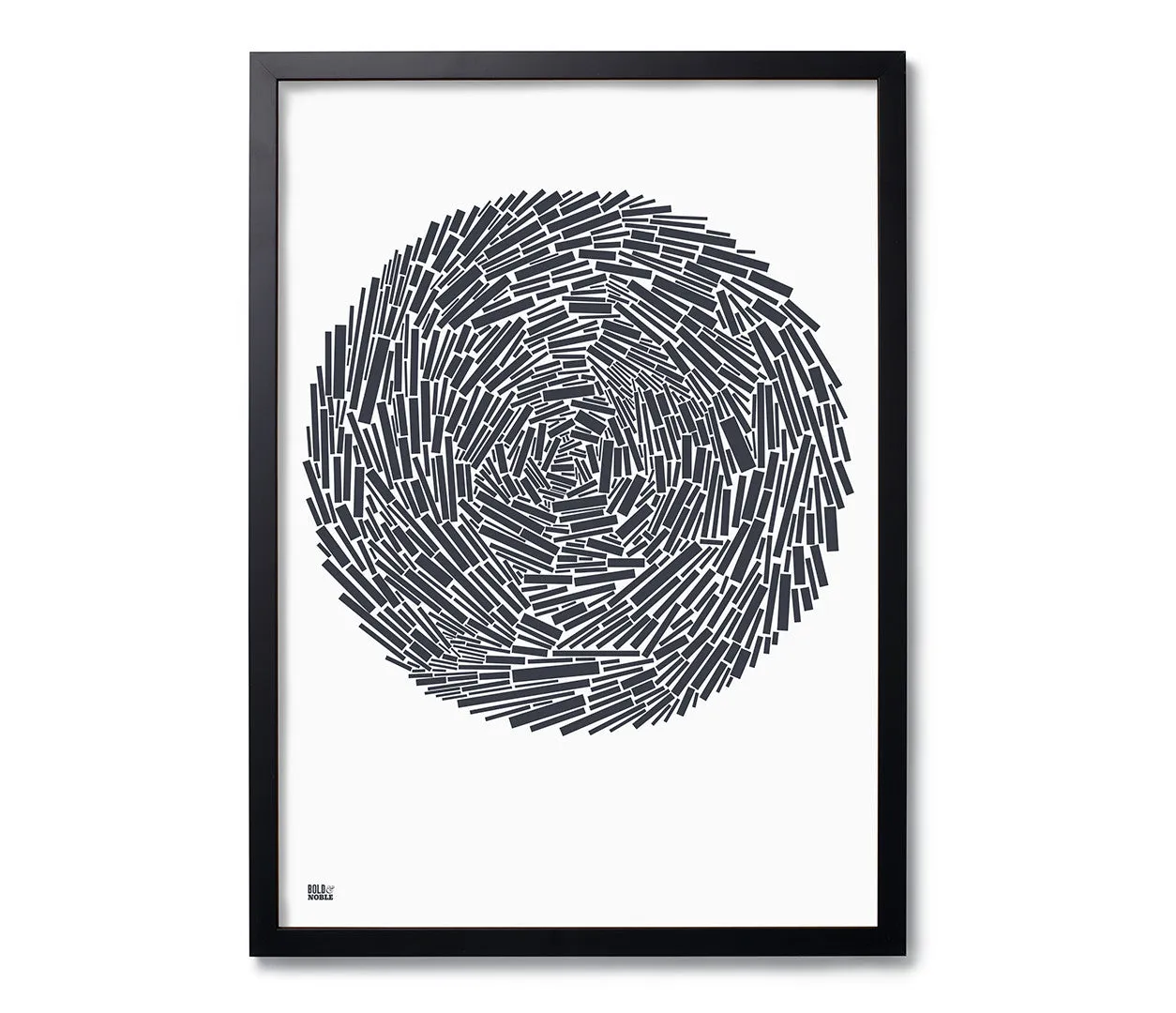 'Nest' Abstract Art Print in Sheer Slate