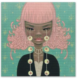 Omniscient Blotter Paper Archival Print by Tara McPherson