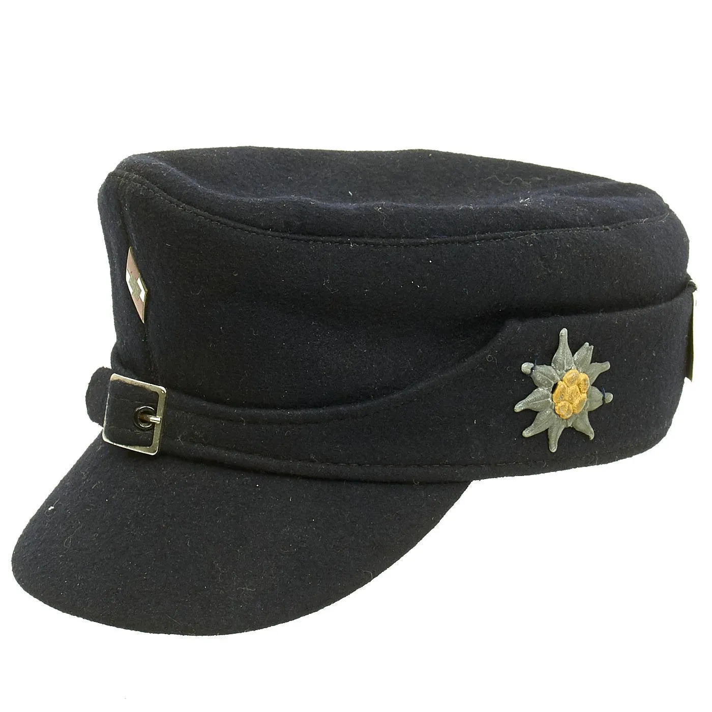 Original German Pre-WWII Unissued HJ Bergmütze Mountain Cap with Edelweiß Badge - dated 1930