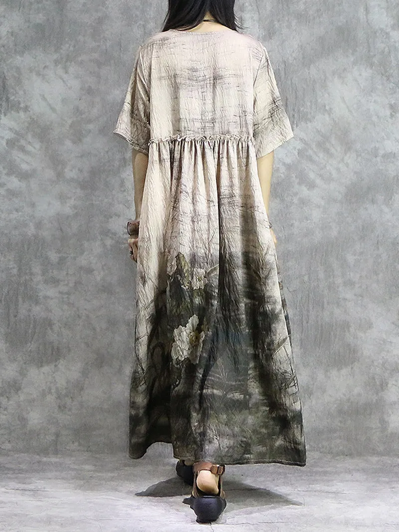 Over The Stars Smock Dress