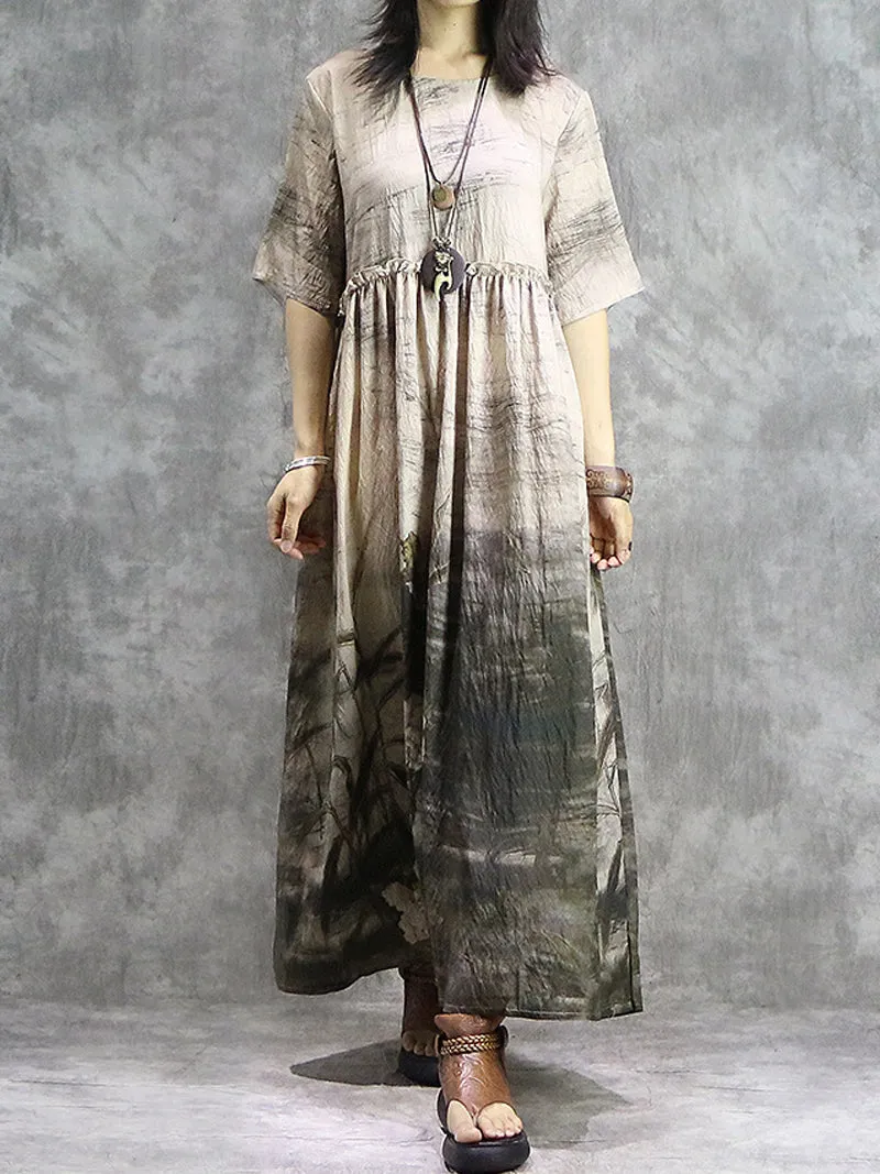 Over The Stars Smock Dress