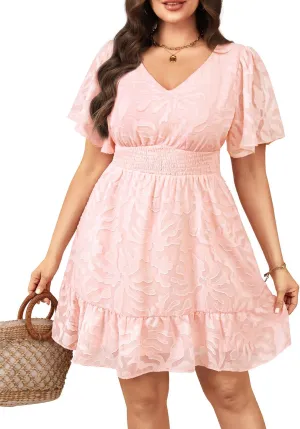 Pinup Fashion Women Plus Size Dresses Summer -Graduation Wedding Guest Casual Semi Formal Short Dress 2025