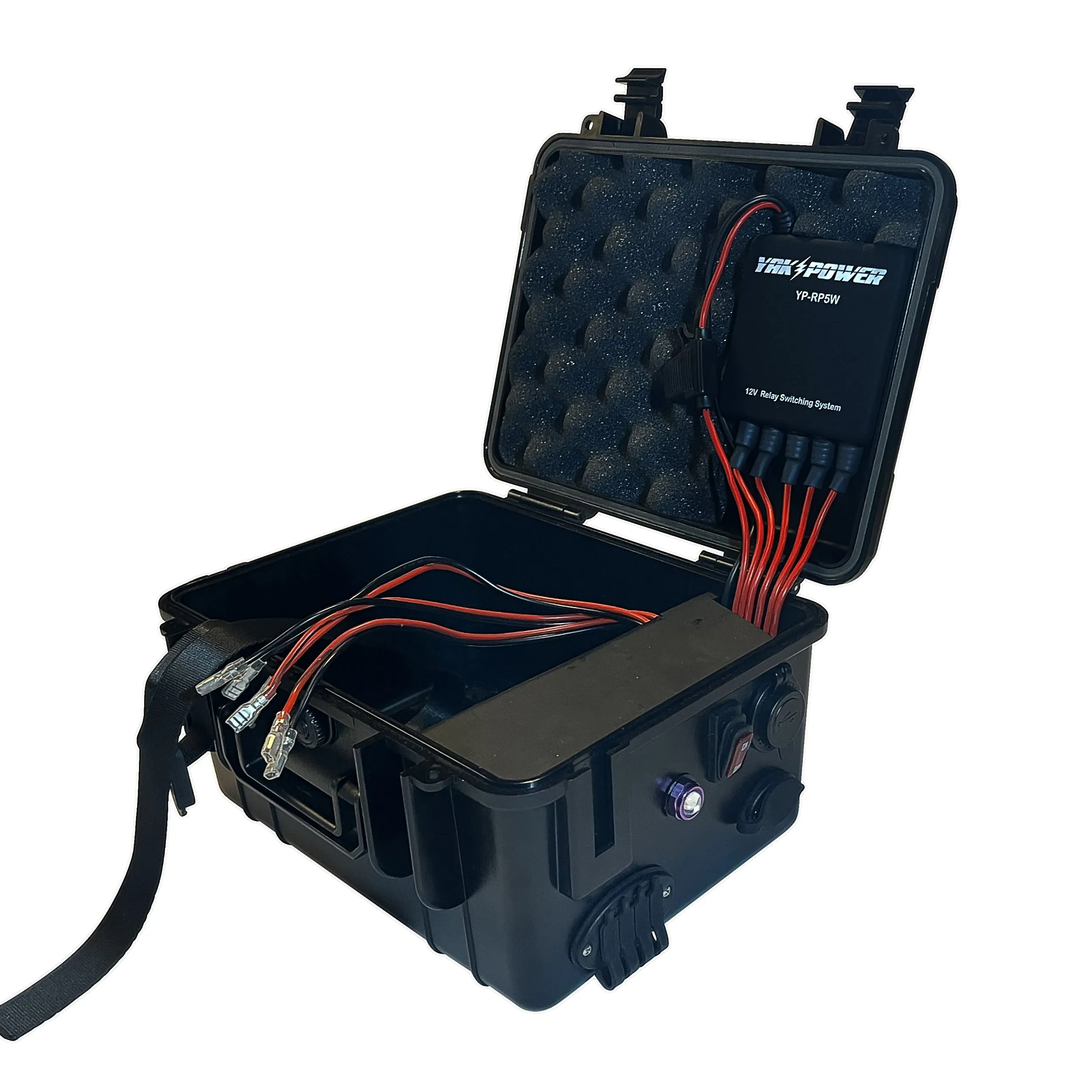 Portable Power Station with 5 Circuit Wireless Digital Switching System (batteries not included)