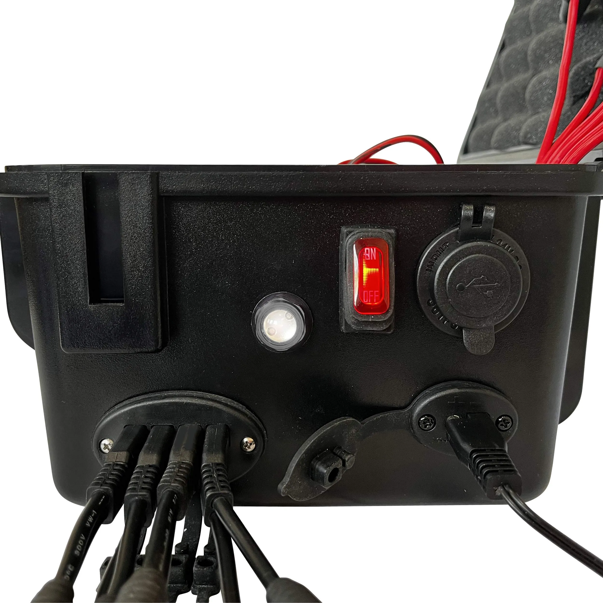 Portable Power Station with 5 Circuit Wireless Digital Switching System (batteries not included)