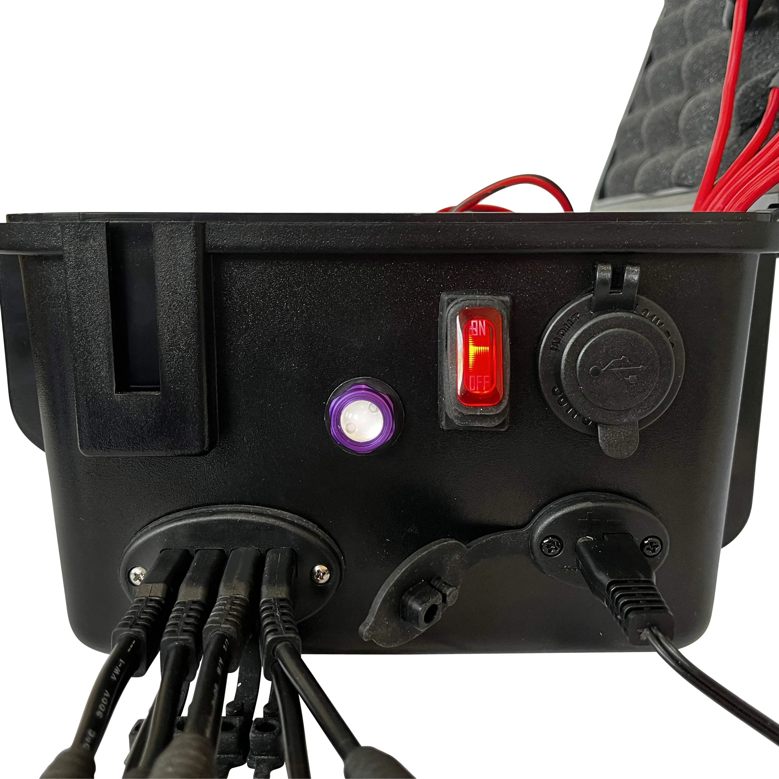 Portable Power Station with 5 Circuit Wireless Digital Switching System (batteries not included)