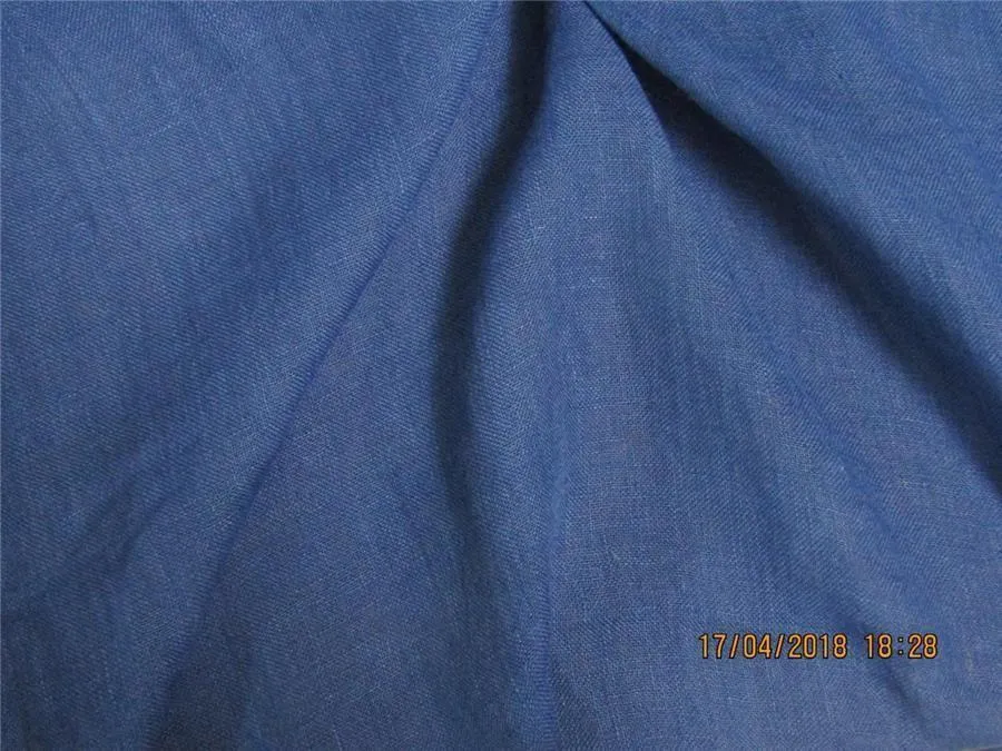 Sheer Gauze Linen--Dark blue Thin Transparent Linen Fabric 58&quot;