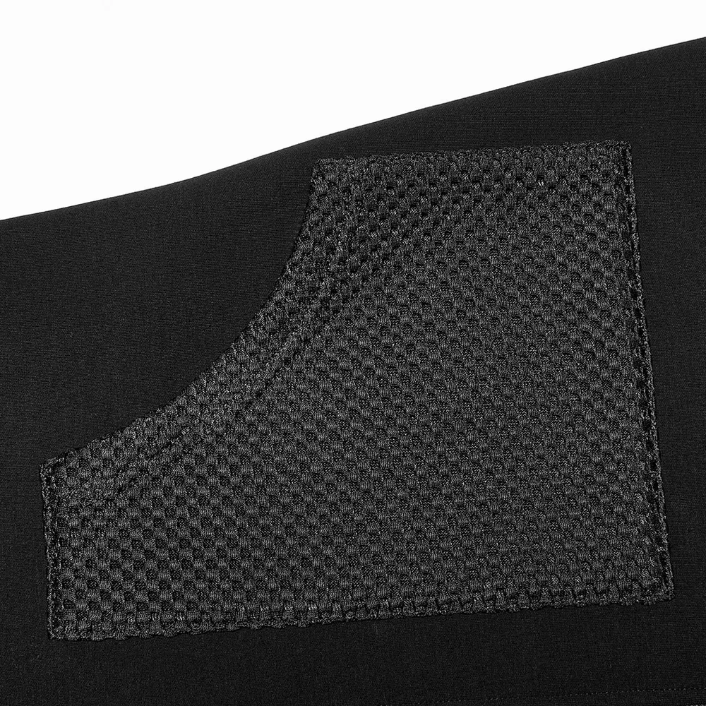 Stylish Black Hooded Zip-Front Tactical Dress
