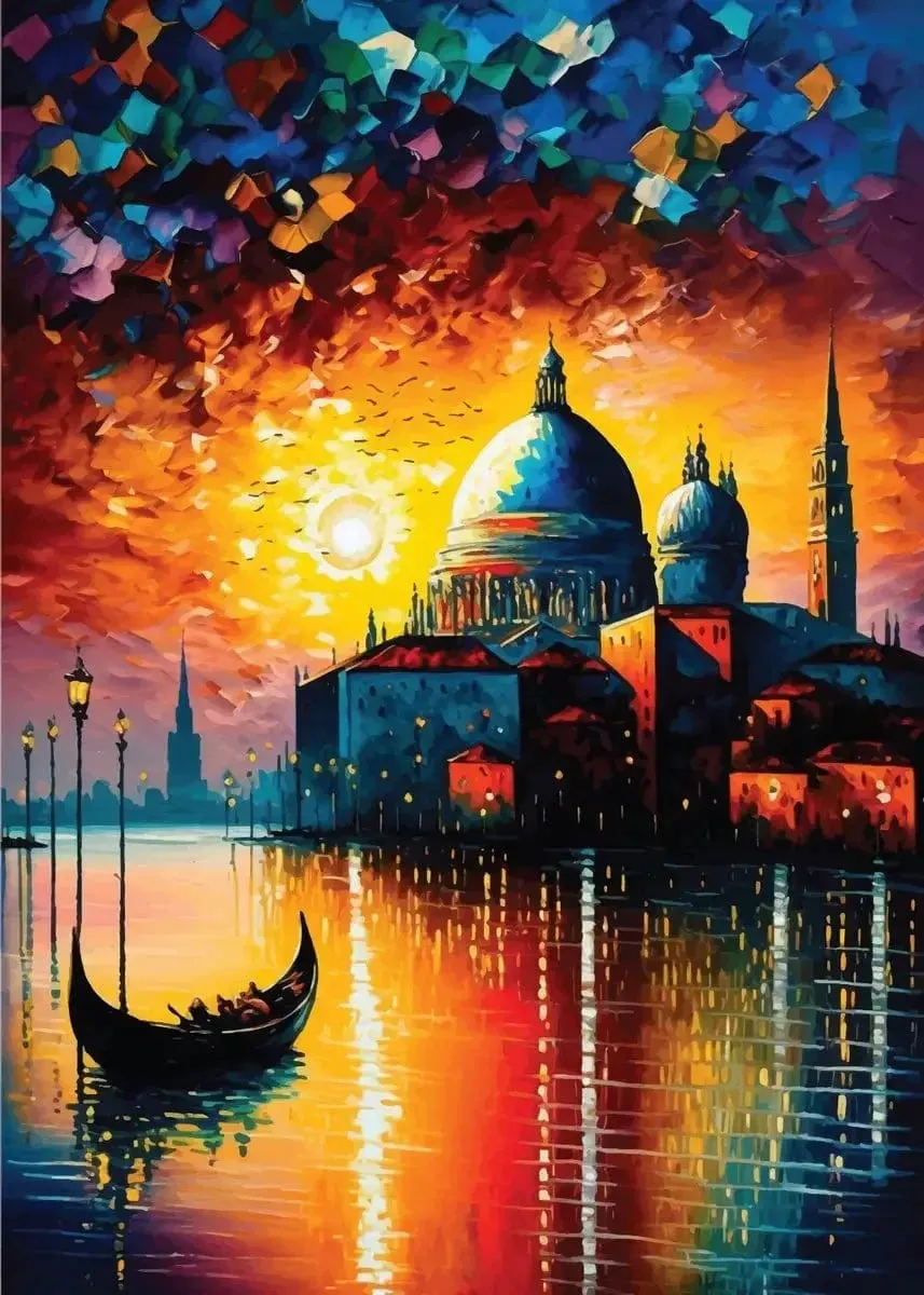 Vibrant Landscapes Abstract Paintings Artwork Prints City Travel Wall Art