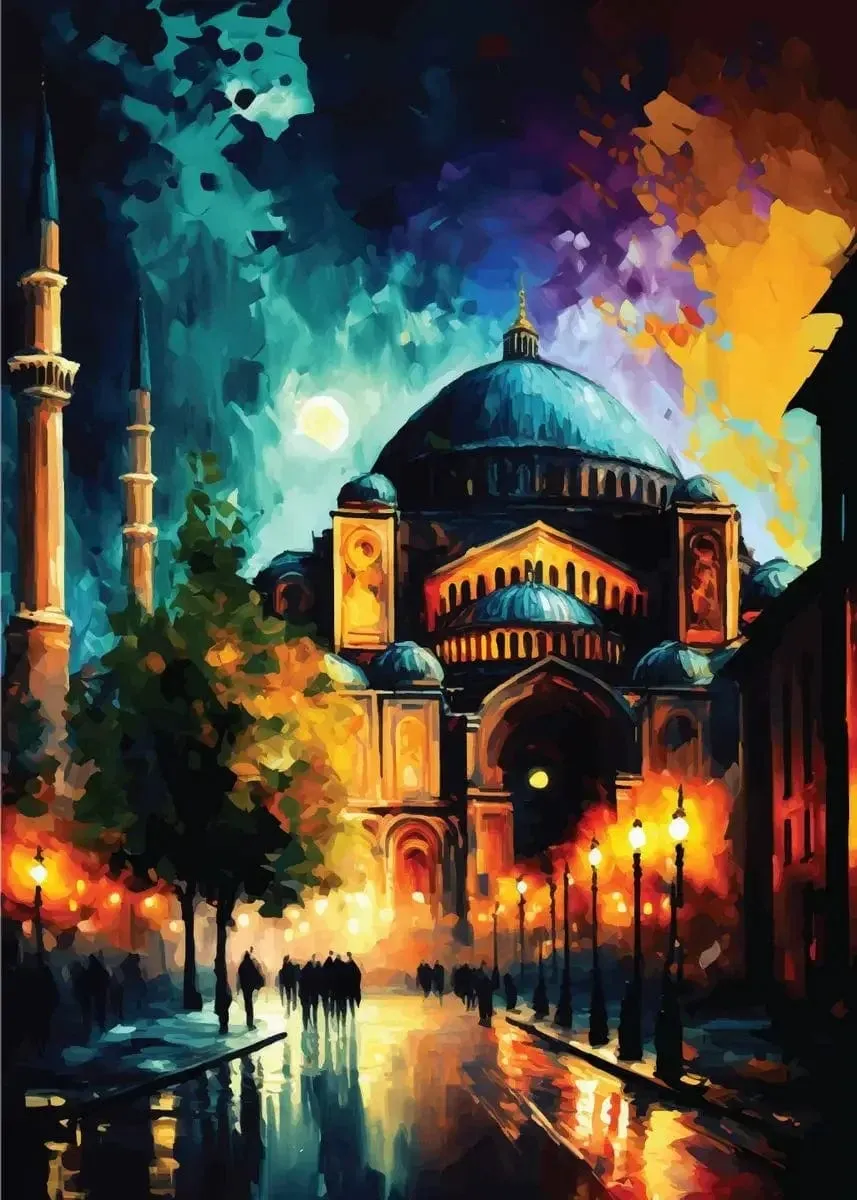 Vibrant Landscapes Abstract Paintings Artwork Prints City Travel Wall Art