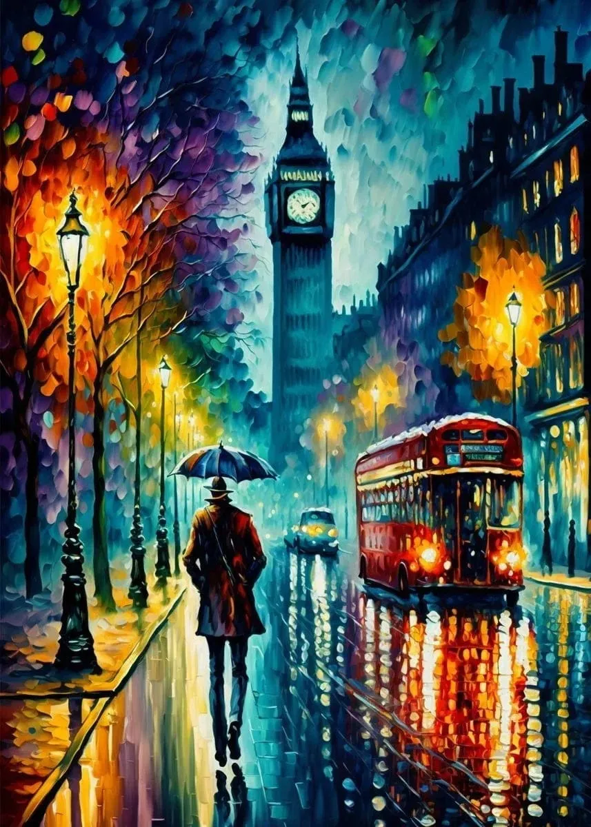 Vibrant Landscapes Abstract Paintings Artwork Prints City Travel Wall Art