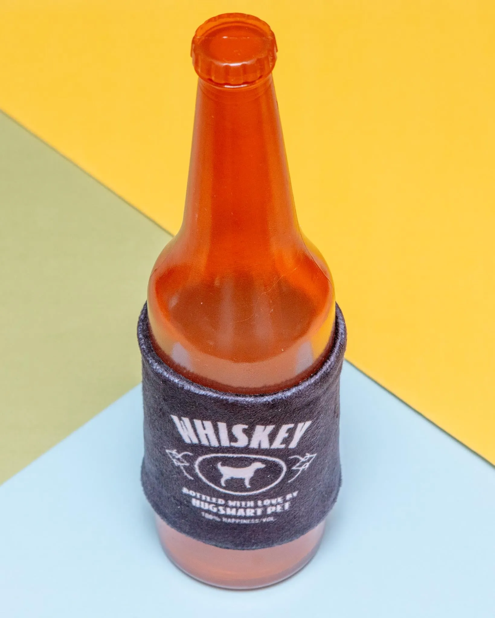 Whiskey Bottle Rubber Dog Toy