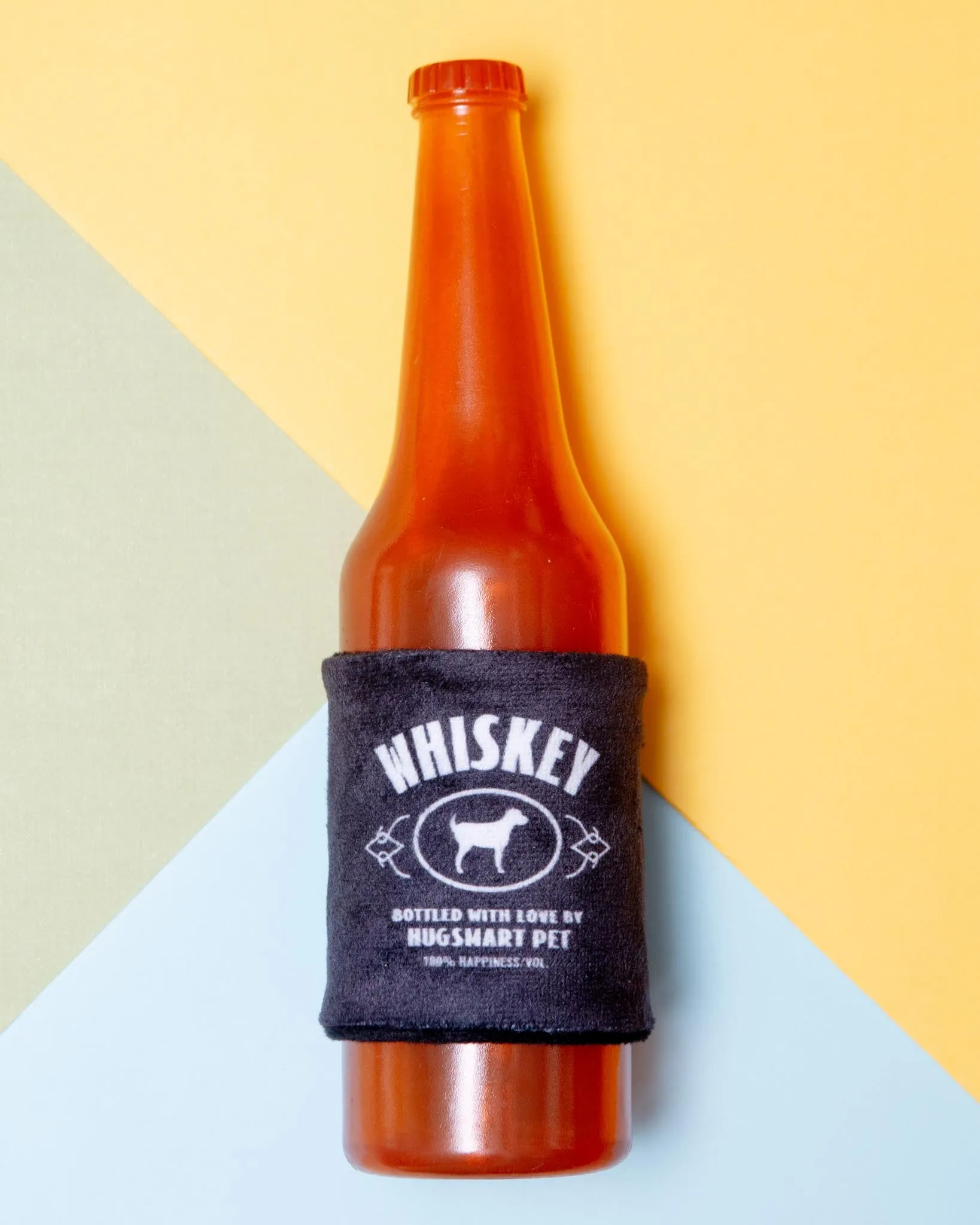 Whiskey Bottle Rubber Dog Toy