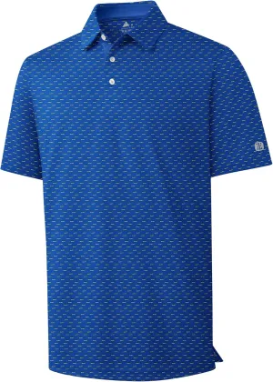 ZITY Mens Golf Shirts Short Sleeve Print Patterns Performance Moisture Wicking Polo Shirt